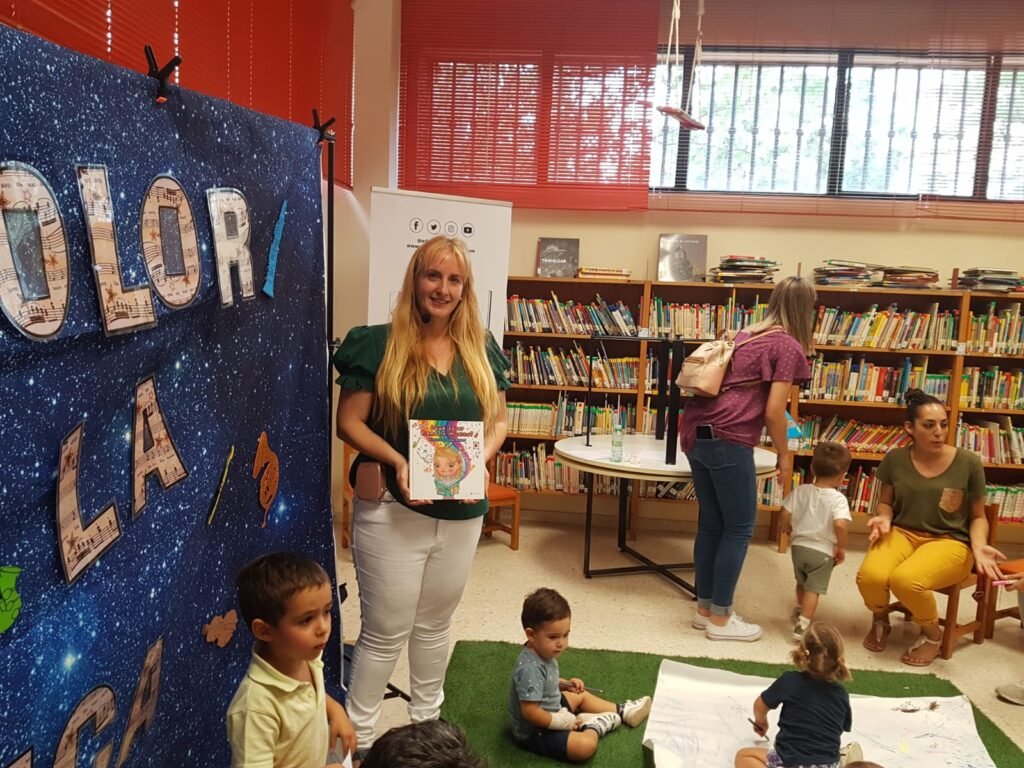 cuentacuentos en finde presentando a Alma