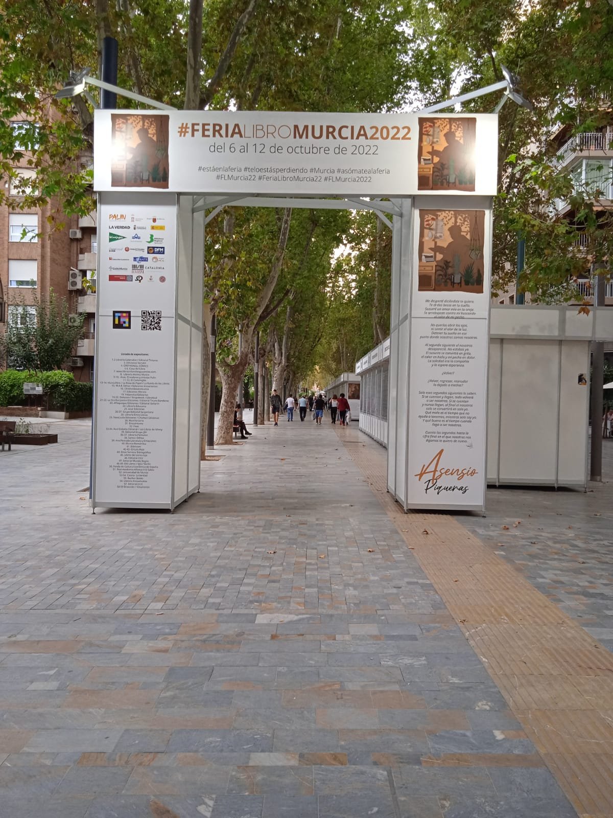 Entrada feria del libro de Murcia